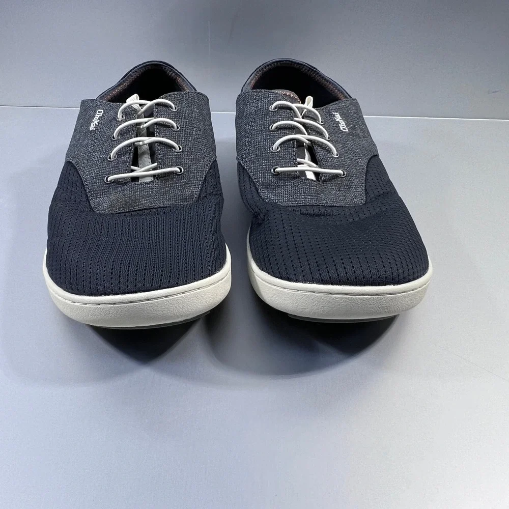 OluKai Nohea Moku Mens Fog Dark Shadow Mesh Boat Shoe Size 11.5 casual sneaker